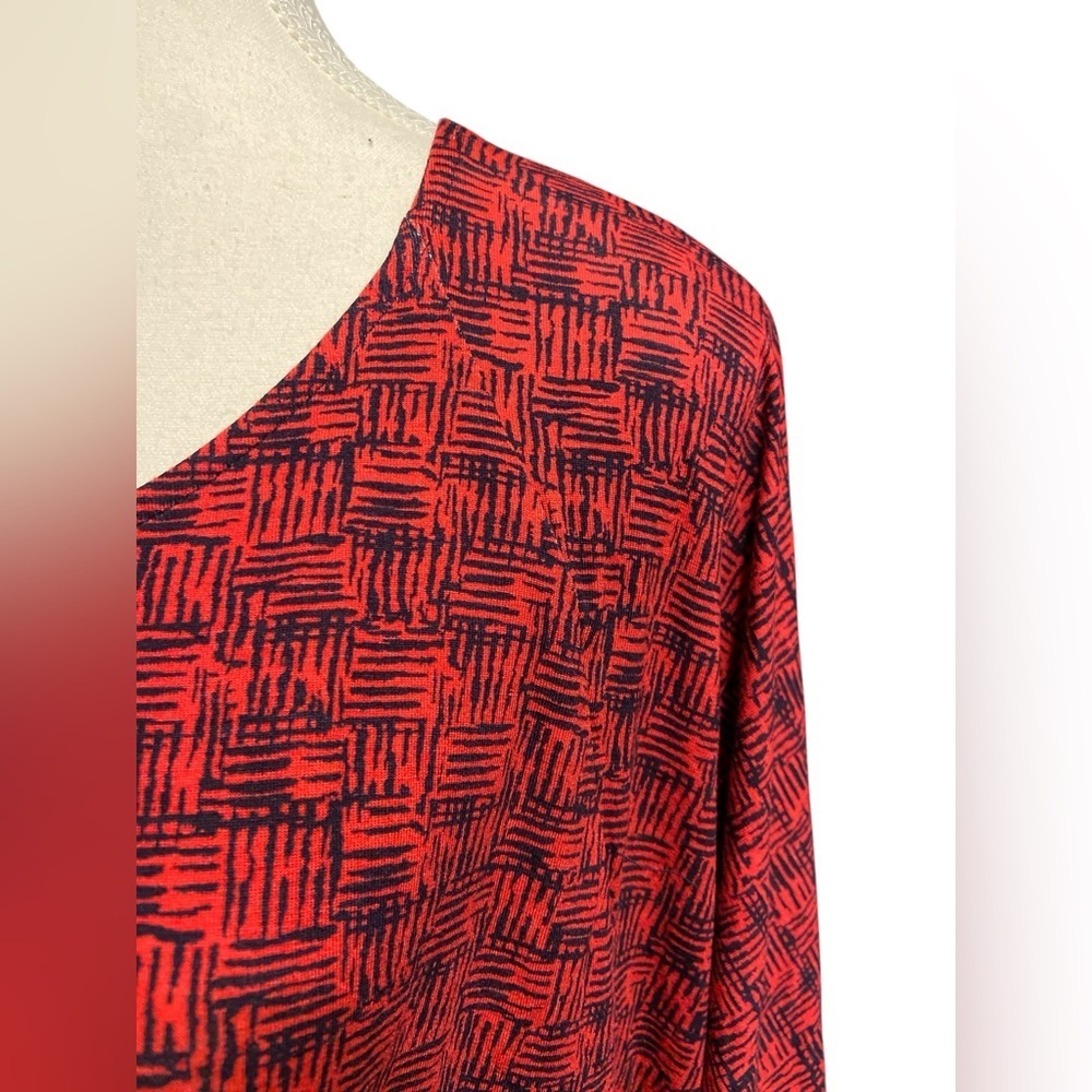 Mossimo Supply Co Red Boxy Tunic with Flutter Sleeves​ - Picture 3 of 7